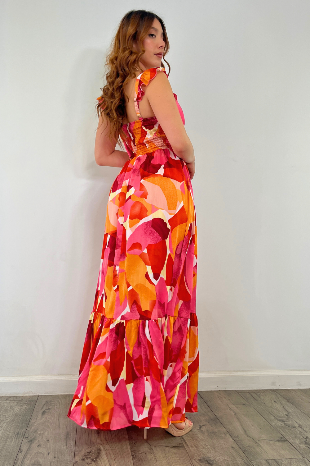 OP-4121 TROPICAL PRINT MAXI DRESS 6 PIECES 2/S 2/M 2/L