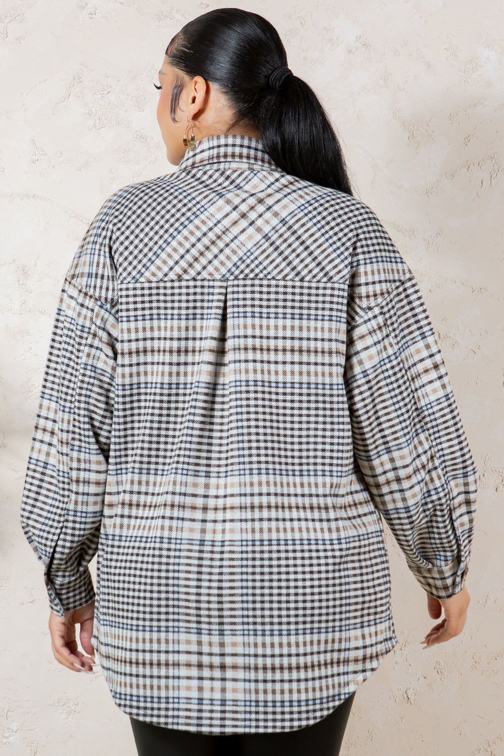 OJ-0001 OVERSIZE PLAID SHACKET 6 PIECES 2/S 2/M 2/L