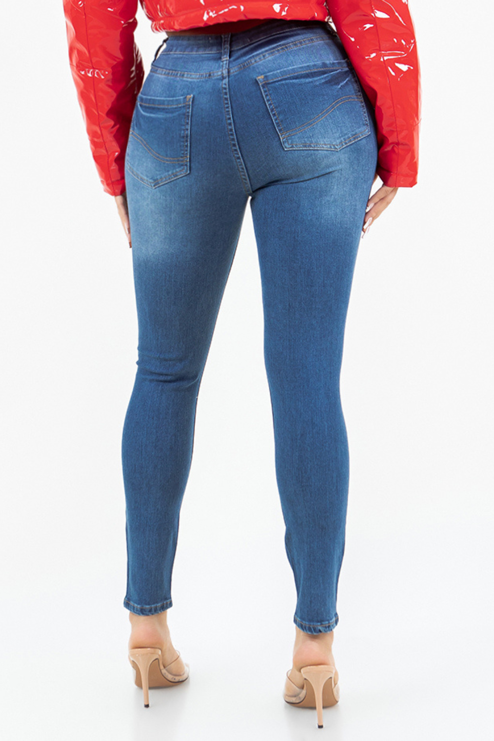 OP-910390 EMBELLISHED MID RISE SKINNY JEANS 12 PIECES PACKAGE