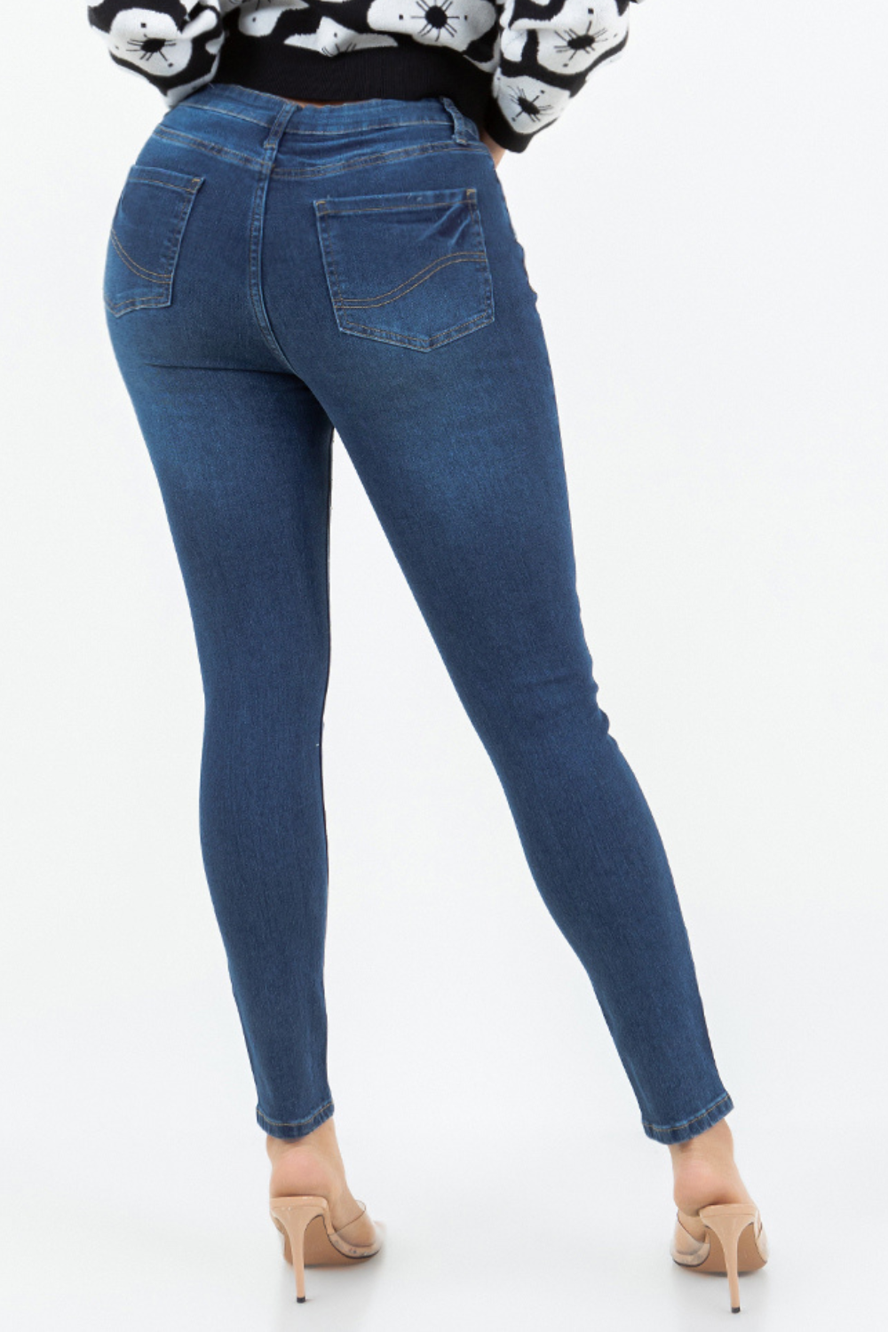 OP-910390 EMBELLISHED MID RISE SKINNY JEANS 12 PIECES PACKAGE